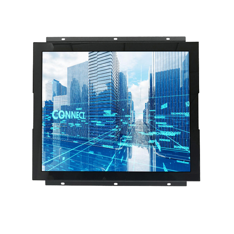 17 Inch Capacitive Ultra Thin Touch Screen Industrial Monitor Embedded Mounting For Devices